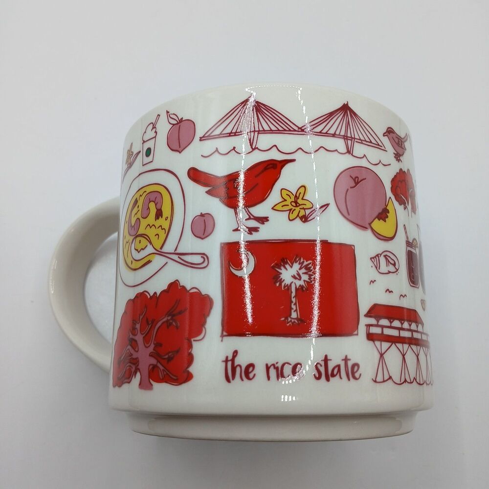 Starbucks South Carolina 14 oz Coffee Mug Been There Series Collector Cup 2018